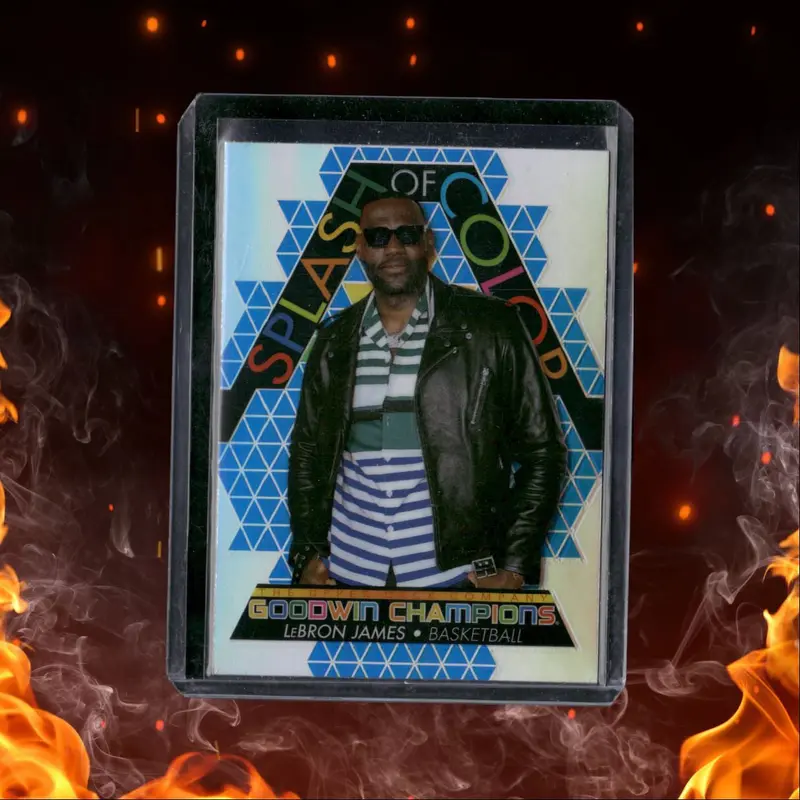 2022-23 Upper Deck Goodwin Champions Lebron James Splash Of Color Blue #SCP33