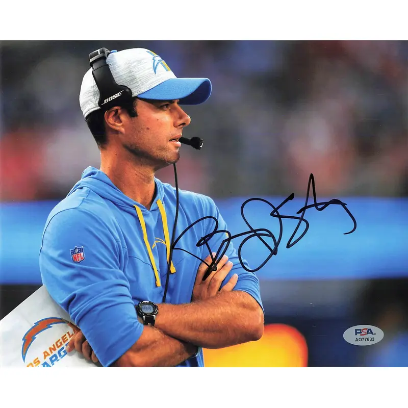 Brandon Staley signed 8x10 photo PSA/DNA LA Chargers Autographed