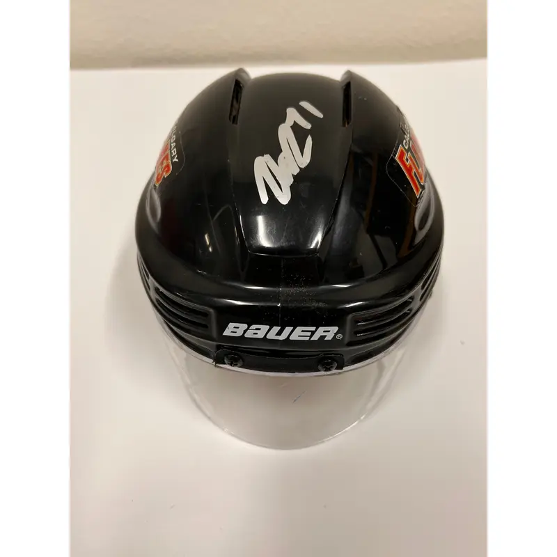 Walker Duehr signed Mini Helmet PSA/DNA Calgary Flames Autographed