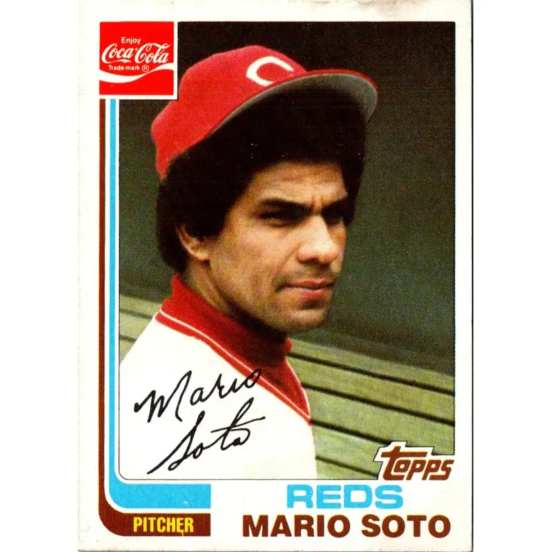 1982 Topps Coca-Cola Cincinnati Reds Mario Soto #20