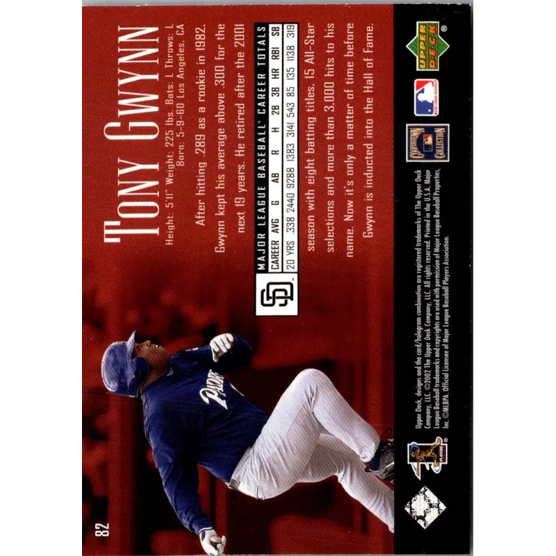 2000 Upper Deck Tony Gwynn #76