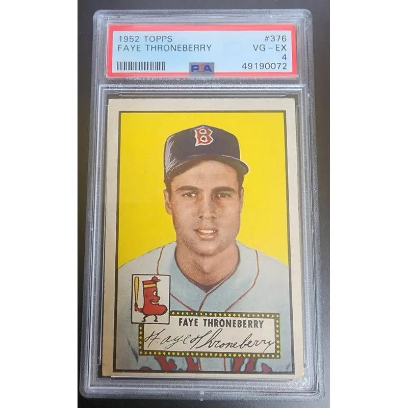 Faye Throneberry 1952 Topps #376 PSA 4