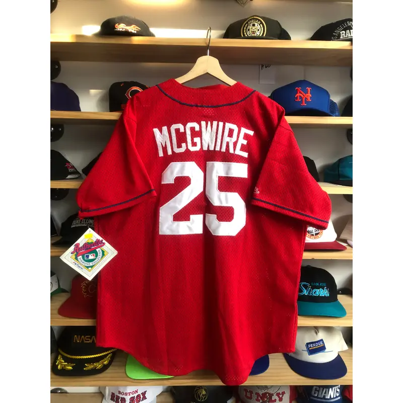 Deadstock Vintage Majestic St. Louis Cardinals Mark McGwire Jersey Size Large