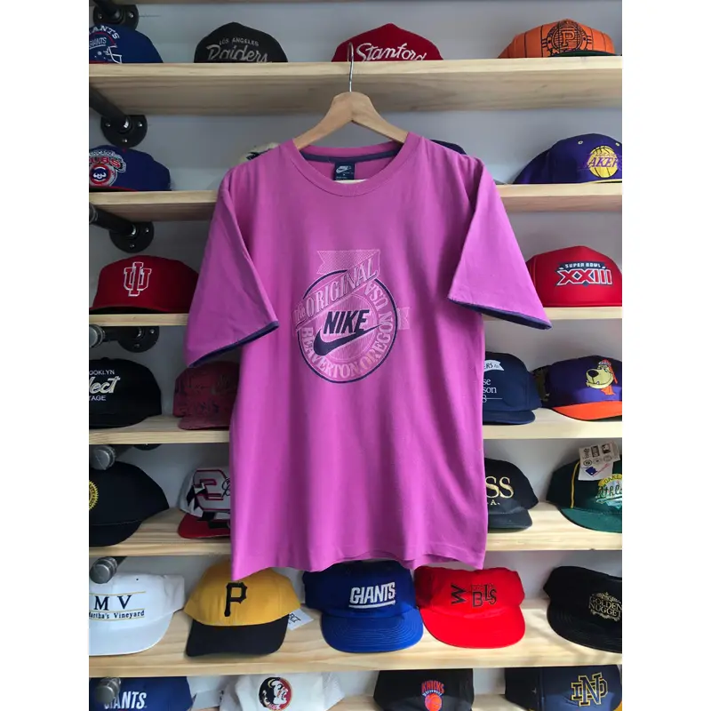 Vintage 80s Nike Beaverton, Oregon Double Sleeve Tee Size Small/Medium