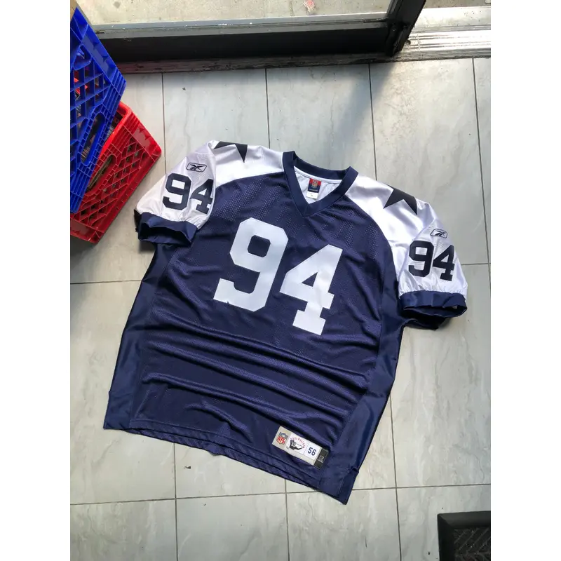 Vintage Reebok Dallas Cowboys DeMarcus Ware Throwback Authentic Jersey Size 56