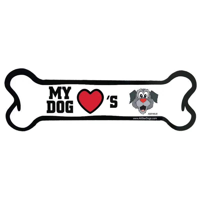Worcester Red Sox Woofster Dog Bone Magnet