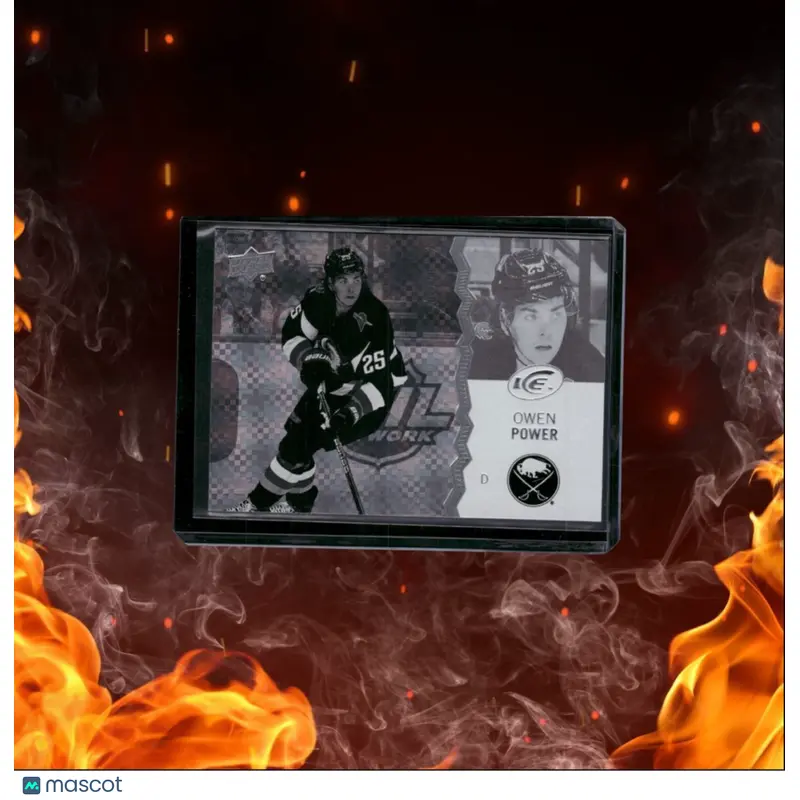 2023-24 Upper Deck Ice Owen Power Greyscale 36/99 #10