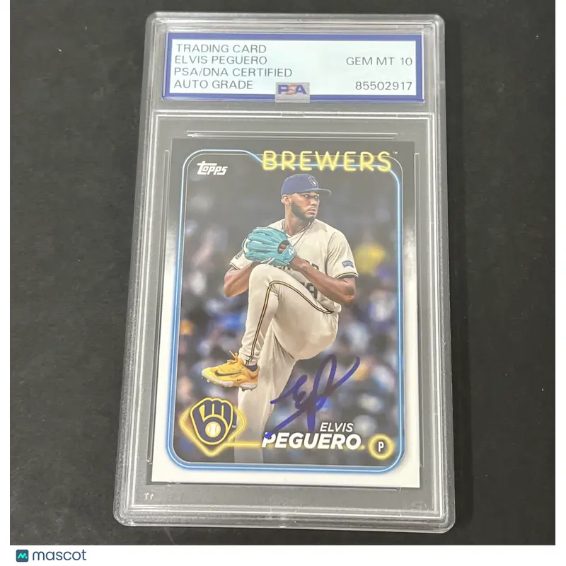2024 Topps Update Series #US17 Elvis Peguero signed card PSA Auto 10