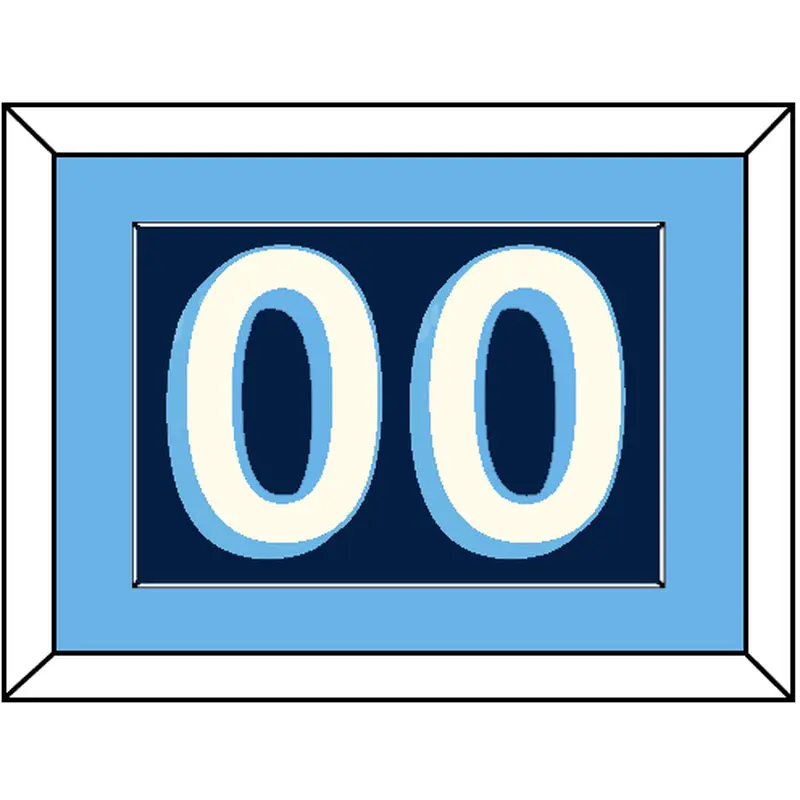 Pittsburgh Number (Back) - 2011 Winter Classic Navy Blue - Single Mat 2