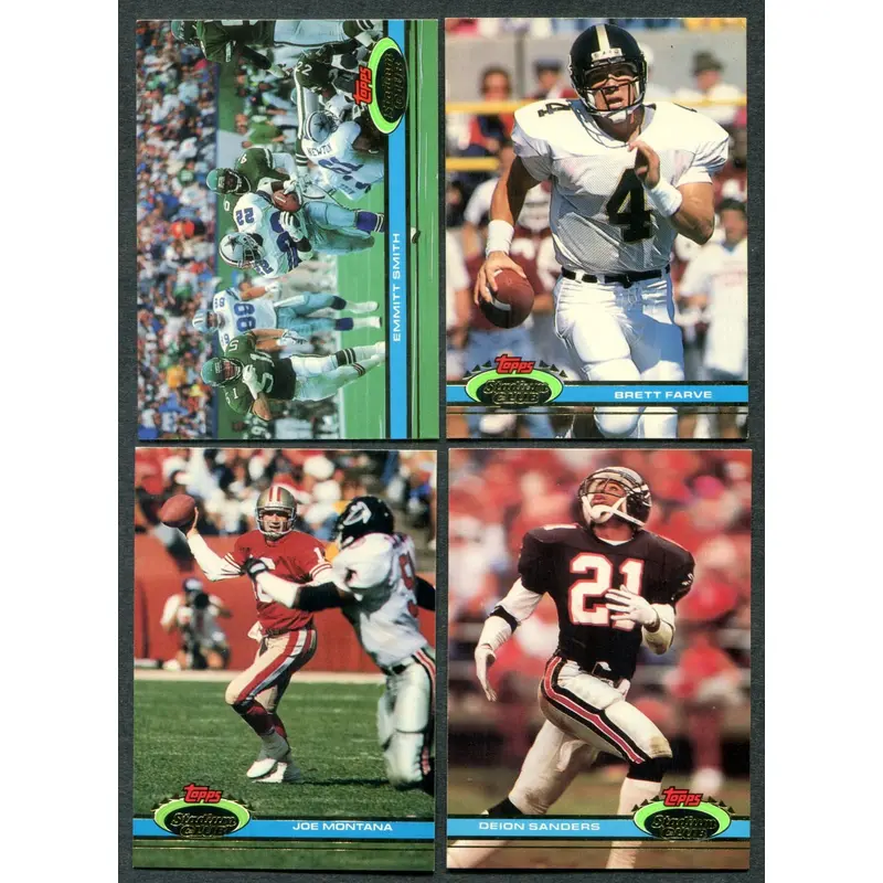 1991 Topps Stadium Club Football Complete Set (500)
