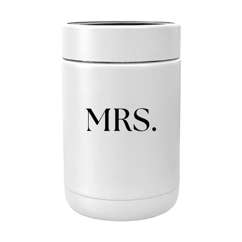 Wedding Collection Standard Font Mrs. Powder Coat Coolie