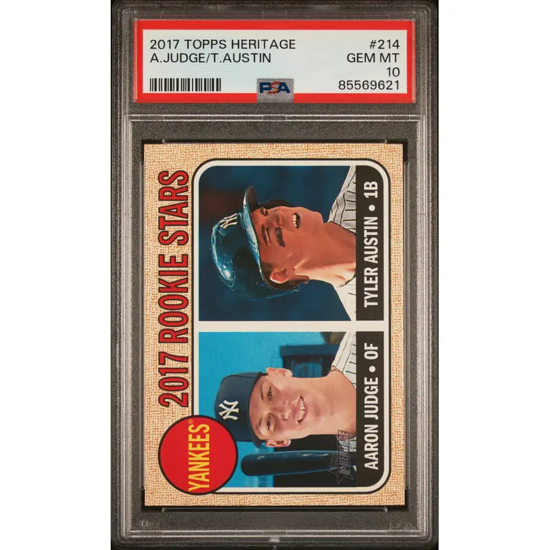 Aaron Judge 2017 Topps Heritage #214 PSA 10 Gem Mint 9621