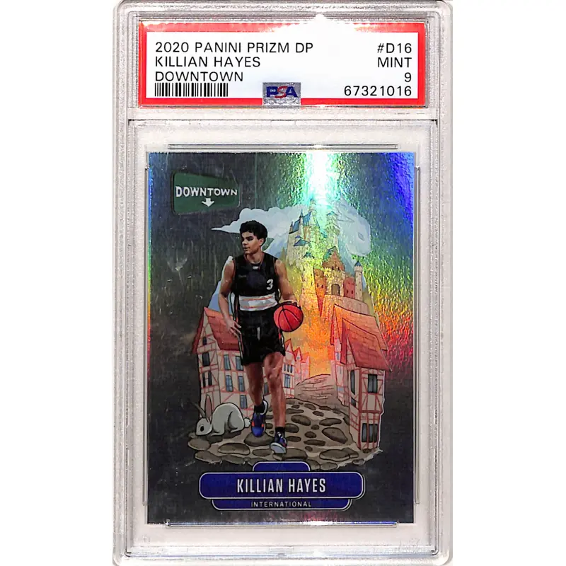 Killian Hayes 2020 Panini Drizm Draft Downtown PSA 9 Mint
