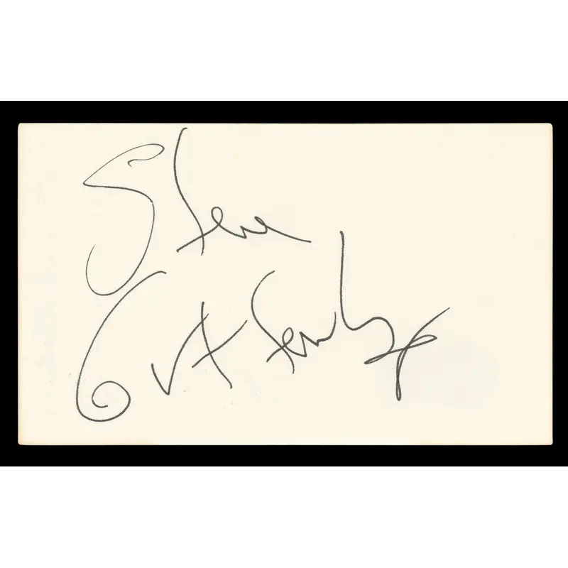 Steve Guttenberg Police Academy Authentic Signed 3x5 Index Card BAS #BL98469