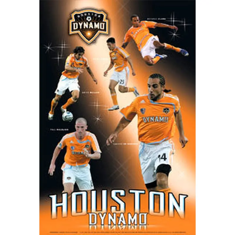 Houston Dynamo "Superstars 2007" MLS Soccer Action Poster - Sports Endeavors