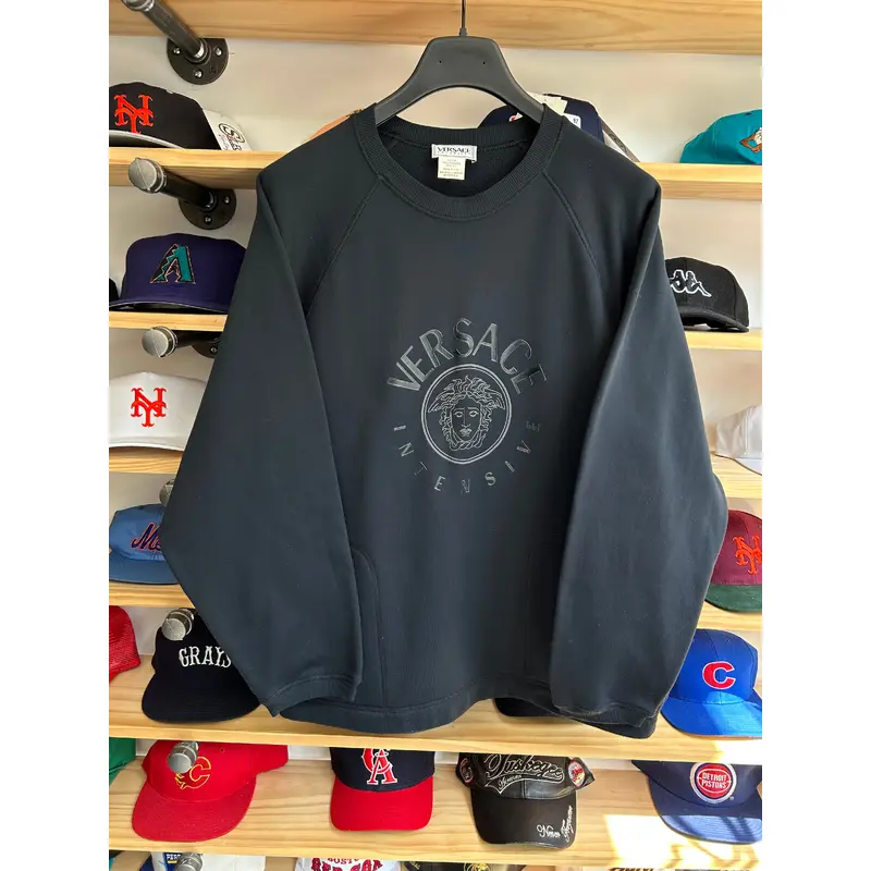 Vintage 90s Versace Intensive Made in Italy Medusa Head Sweater XL