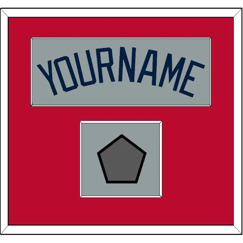 Atlanta Name & World Series Champions Patch - Road Gray - Single Mat 2
