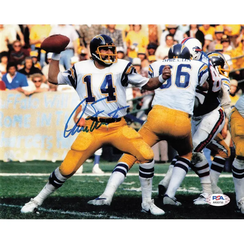 DAN FOUTS signed 8x10 photo PSA/DNA Chargers Autographed