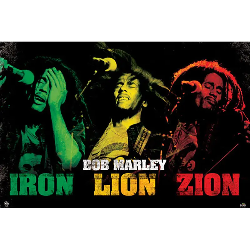 Bob Marley "Iron Lion Zion" Reggae Music Superstar Poster - Pyramid International