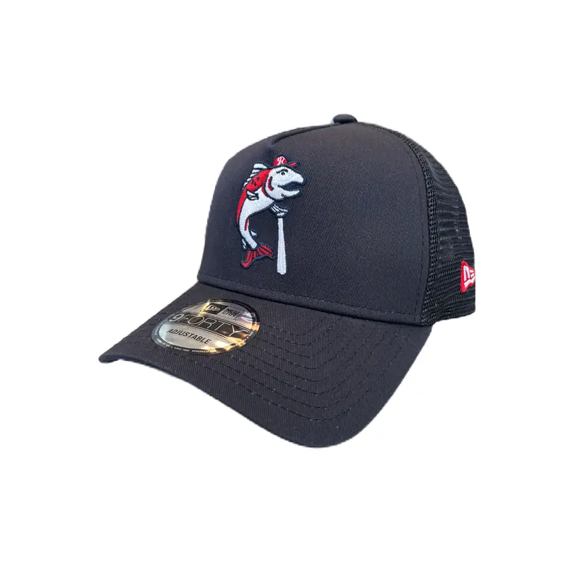 Tacoma Rainiers New Era 9Forty A-Frame Trucker Navy Slammin' Sam Adjustable Cap