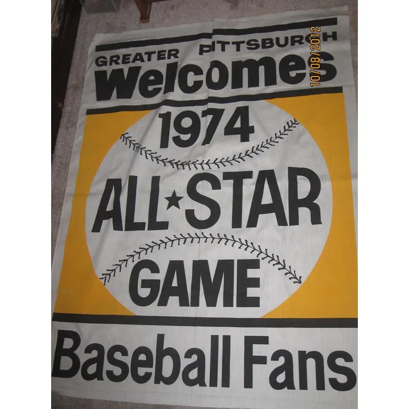 1974 Major League Baseball All Star Game Banner Pittsburgh