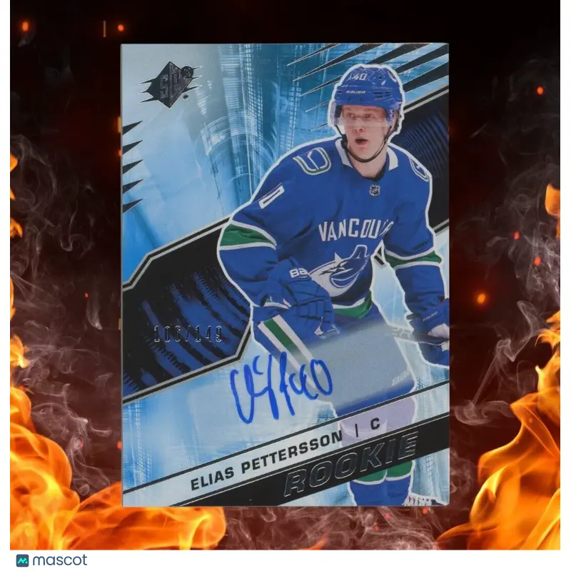 2018-19 Upper Deck SPx ELIAS PETTERSSON Rookie Auto /149 #R-EP