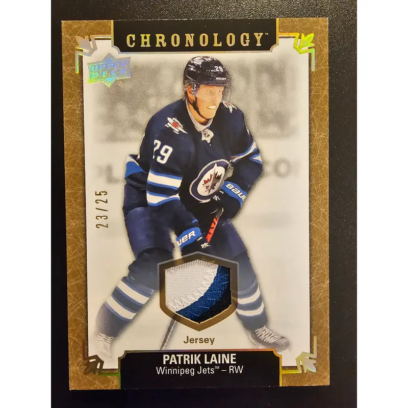 2019-20 Chronology Gold Premium Patch - Patrik Laine #113 /25