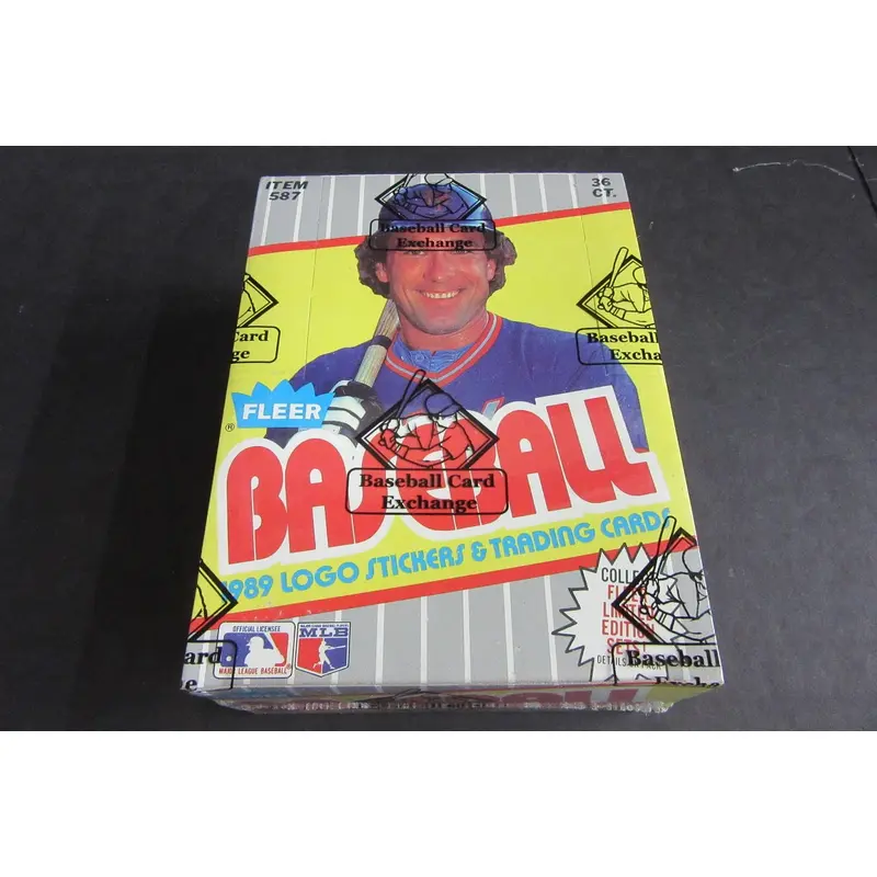 1989 Fleer Baseball Unopened Wax Box (FASC) (Code 90762)