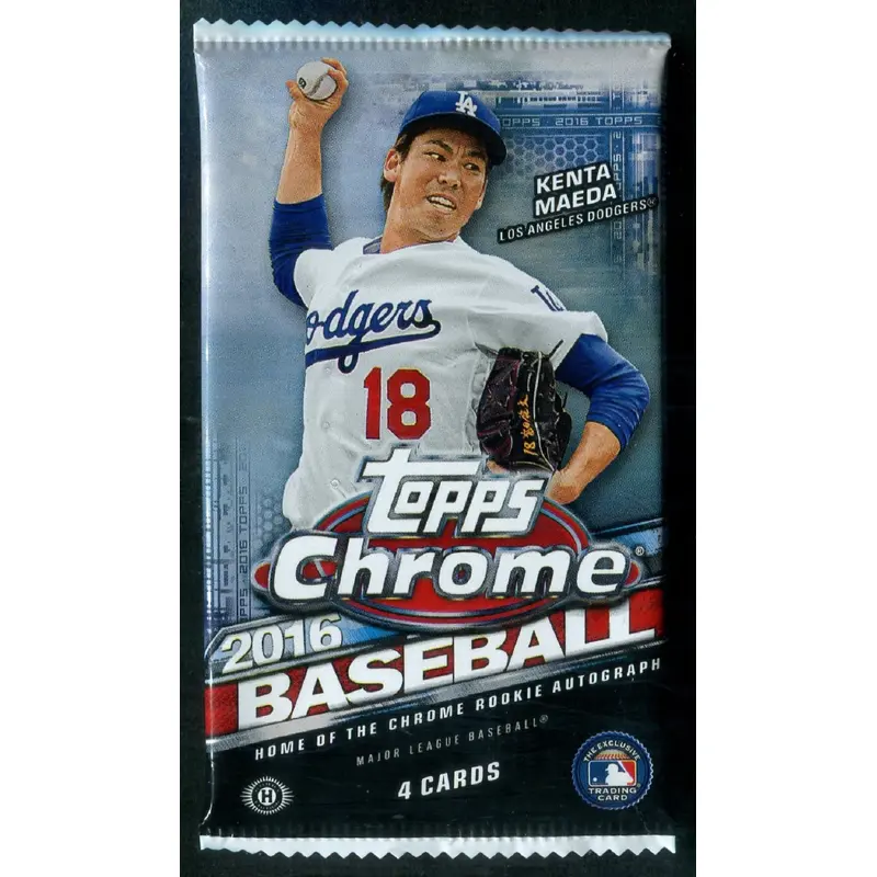 2016 Topps Chrome Baseball Unopened Pack (Hobby) (4)
