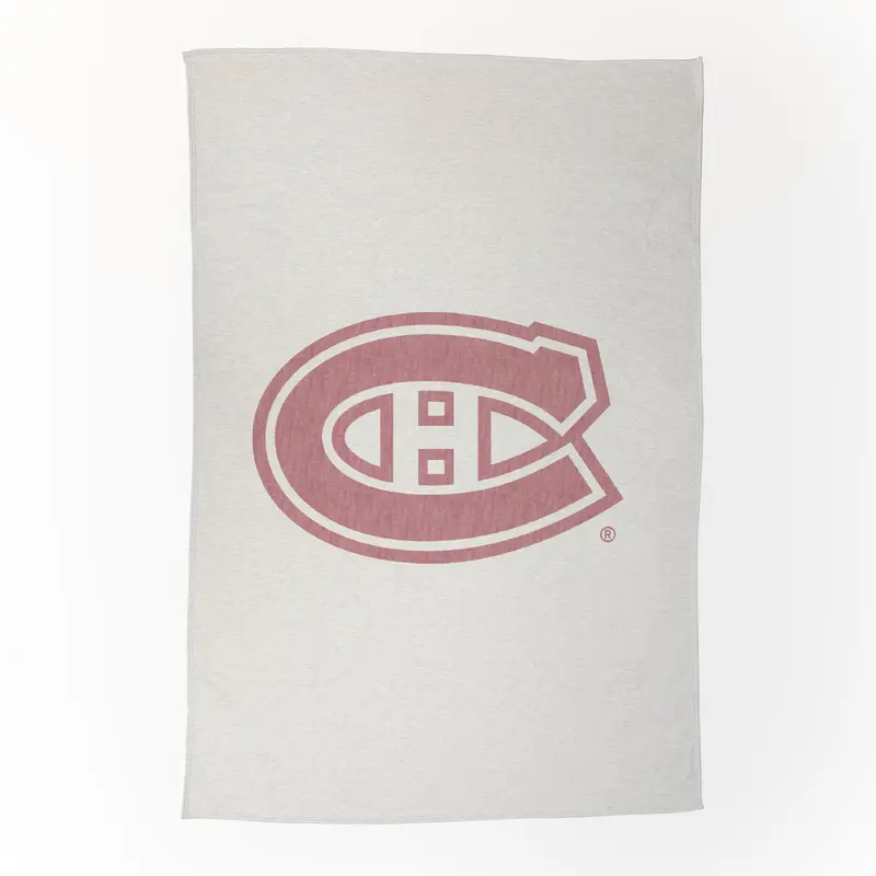 Montreal Canadiens Oversized Logo Sublimated Sweatshirt Blanket