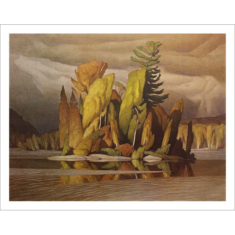 Little Island Canadian Wilderness Art (1965) by A.J. Casson Group of Seven Poster Print