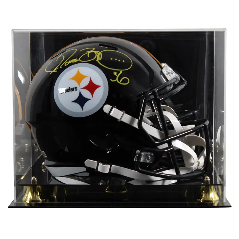 Steelers Jerome Bettis Signed Full Size Speed Rep Helmet W/ Case BAS Witnessed