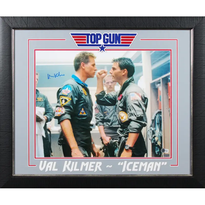 Val Kilmer Top Gun Authentic Signed 16x20 Framed Photo Autographed BAS