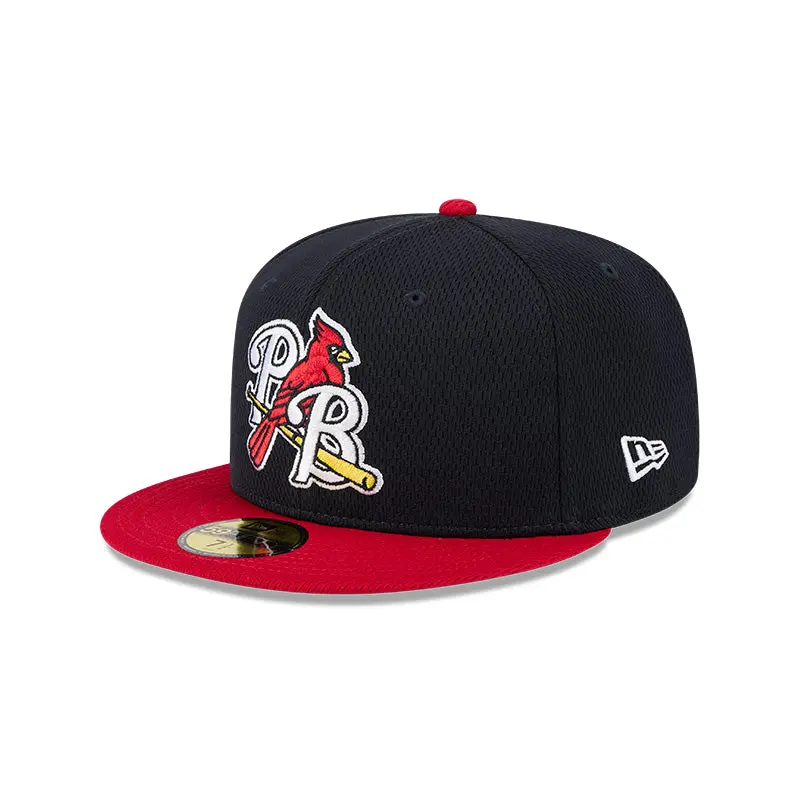 New Era - 59fifty Fitted - MiLB - AC Perf - Palm Beach Cardinals - Navy/Red