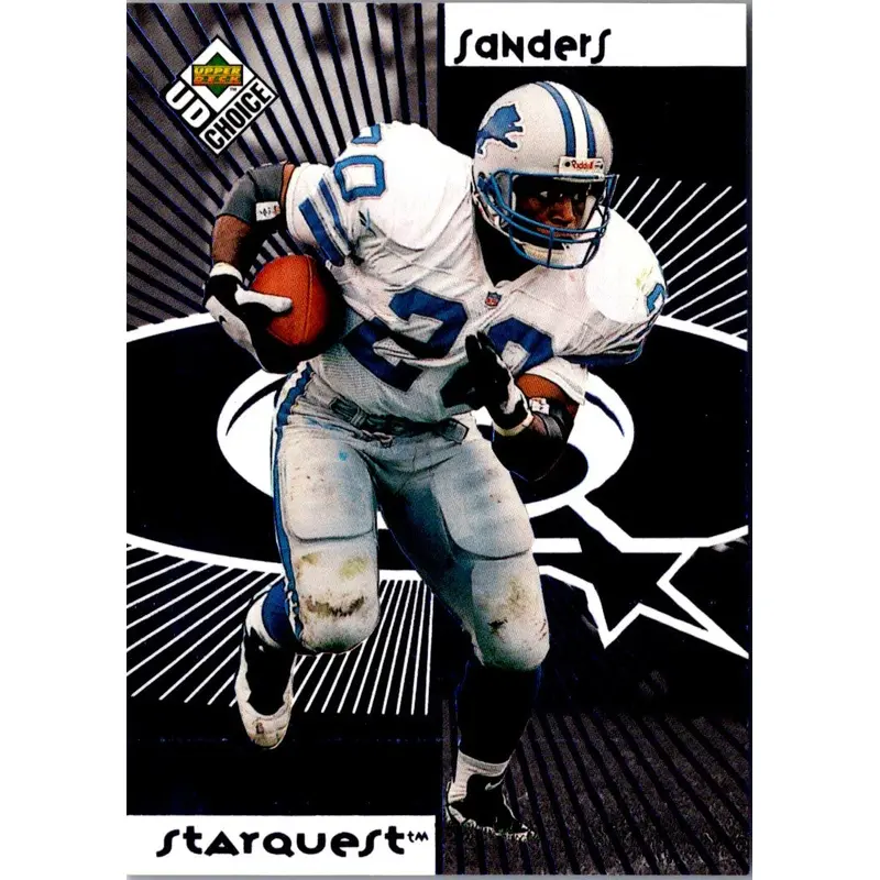 1998 UD Choice StarQuest Barry Sanders/Tavian Banks #SR03