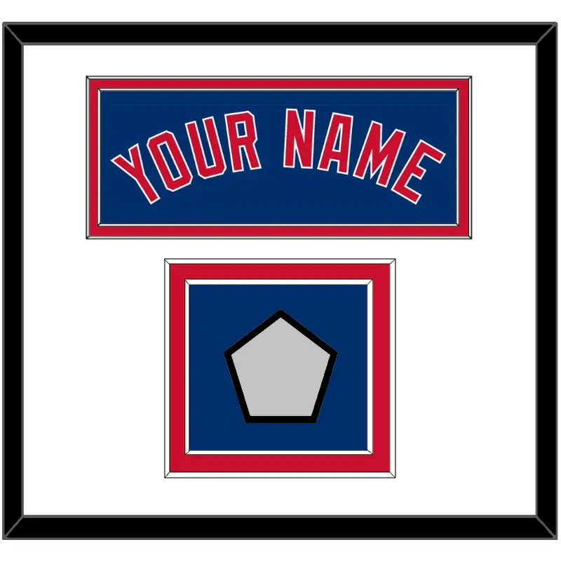 Chicago Name & 2016 World Series Jersey Patch - Alternate Blue - Double Mat 1