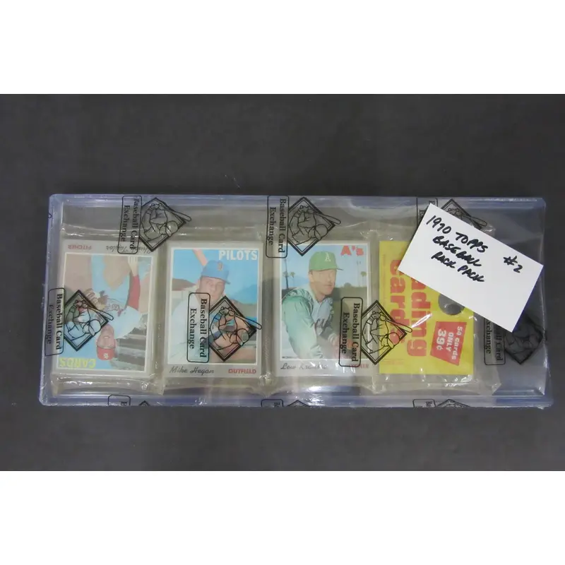 1970 Topps Baseball Unopened Rack Pack (BBCE) #2