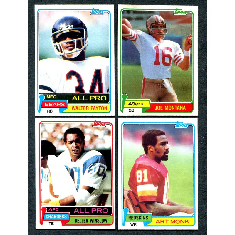 1981 Topps Football Complete Set (528) EX (24-558)