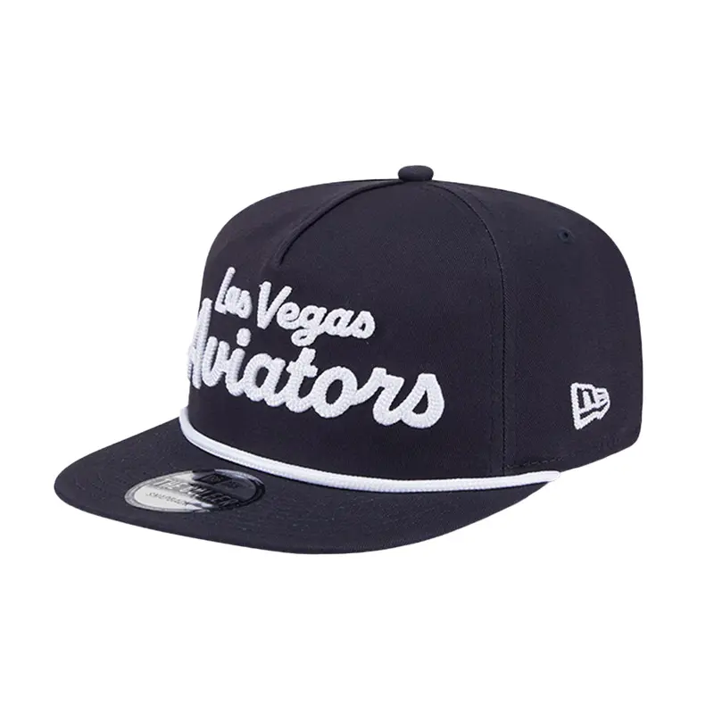 New Era Navy Text Golfer Snapback Hat