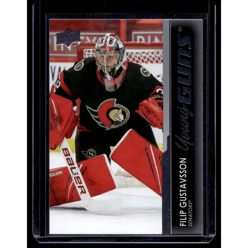 2021-22 Upper Deck - Young Guns - Filip Gustavsson #225 RC