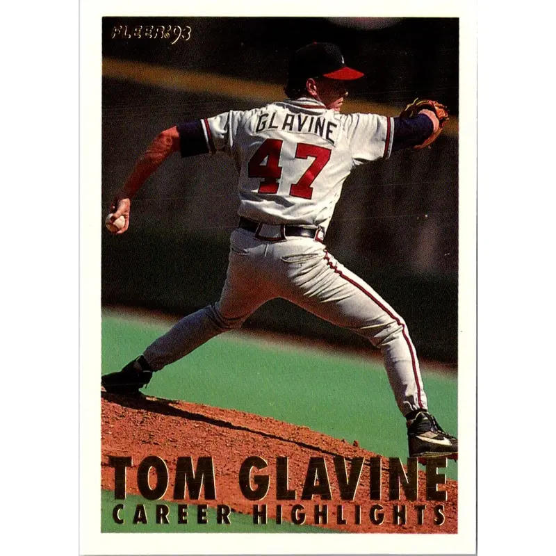 1993 Fleer Tom Glavine Career Highlights Tom Glavine #7B