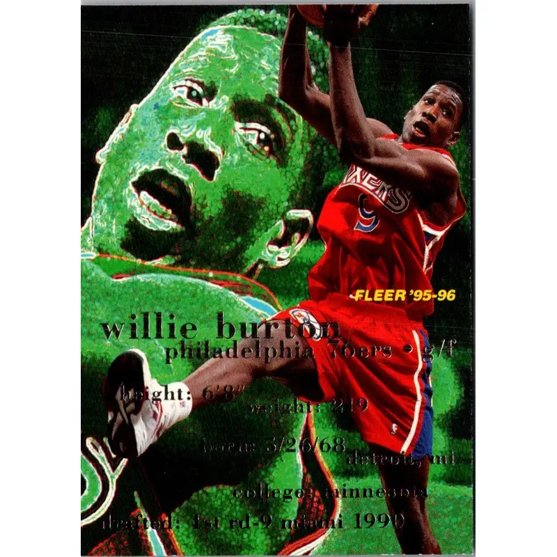 1995 Fleer Willie Burton #137