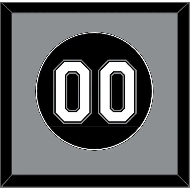 Chicago Number - Alternate Black - Single Mat 2