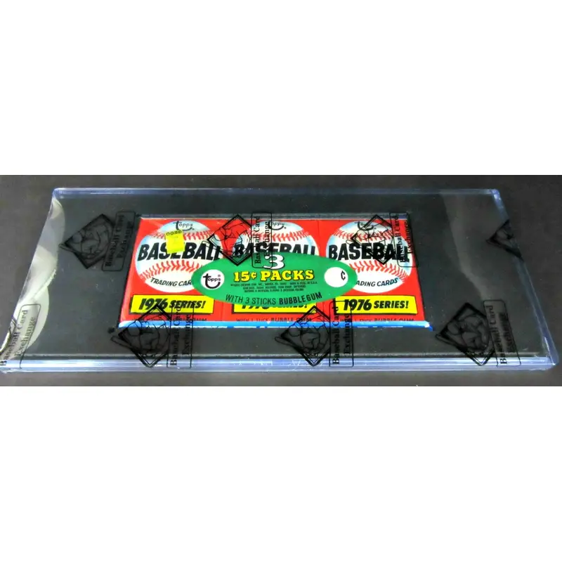 1976 Topps Baseball Unopened Wax Pack Tray