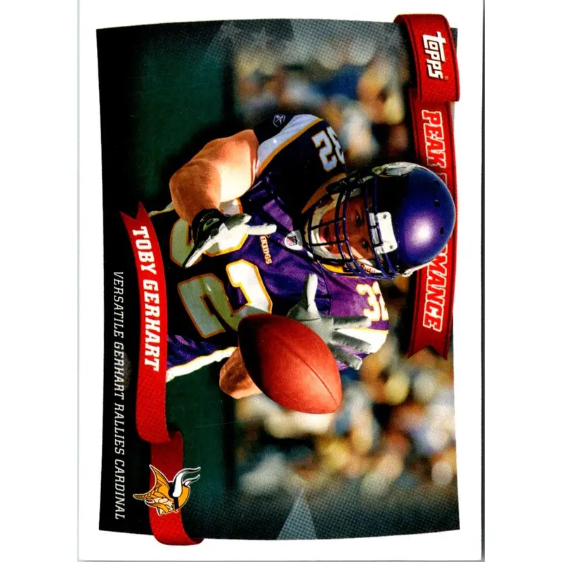2010 Topps Peak Performance Toby Gerhart #PP22