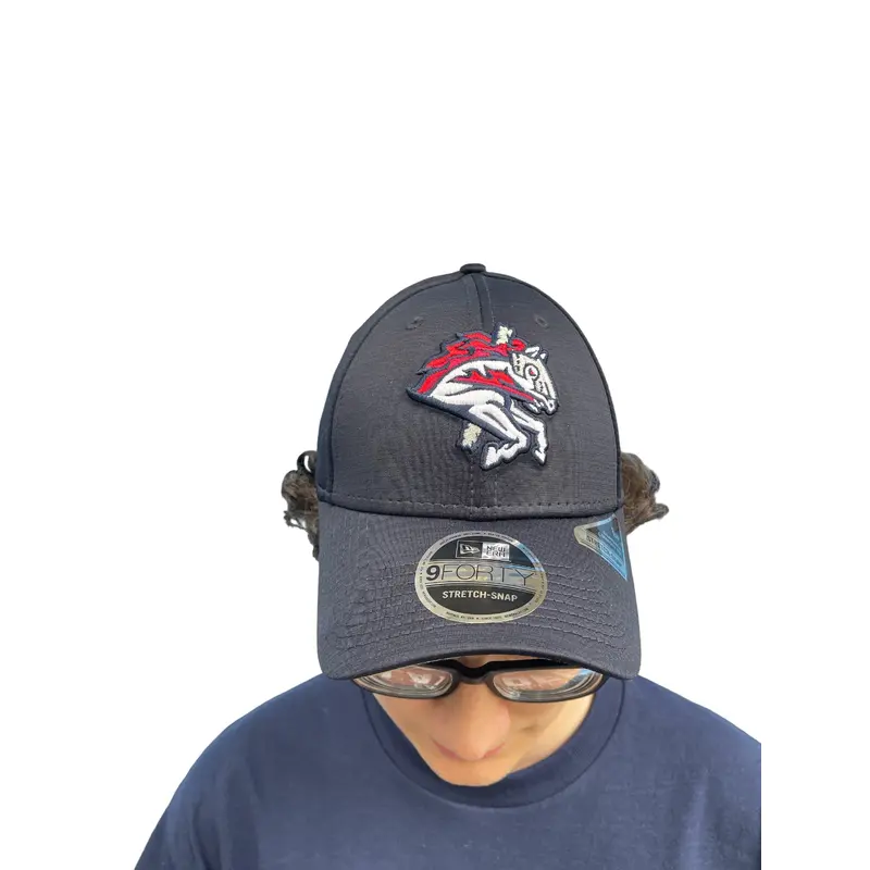 BRP New Era Navy Blue 940 Stretch Adjustable Snapback With Primary Logo