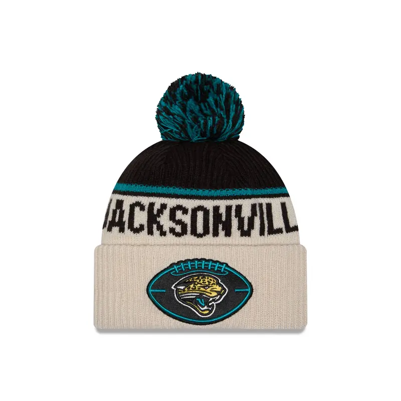 New Era - Jacksonville Jaguars - NFL Sideline Beanie - Stone/OTC