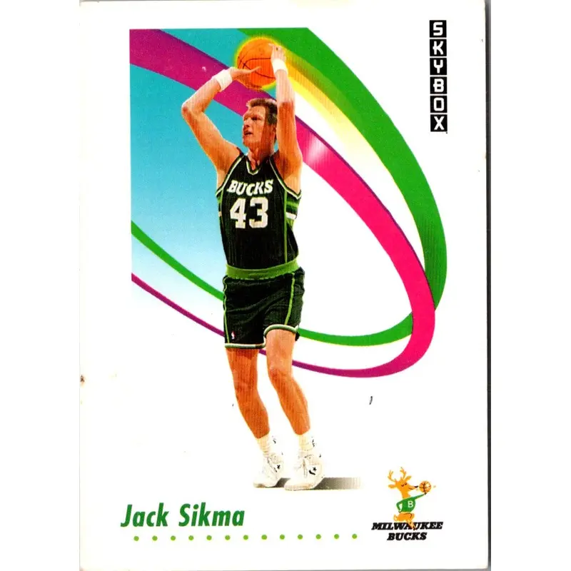 1991 SkyBox Jack Sikma #165