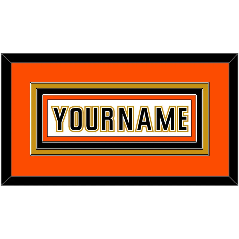 Anaheim Nameplate - Road White (2006-2014) - Triple Mat 3