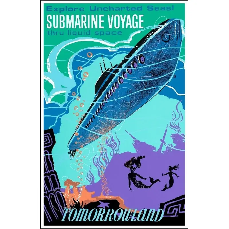 Disneyland Submarine Voyage Poster 11X17 - 1257